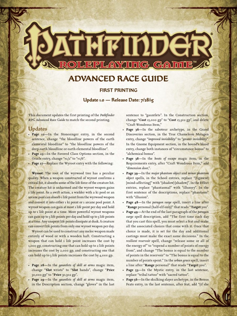 Advanced Race Guide pdf Derivative Work License