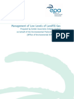 EPA Management of Low Levels of Landfill Gas