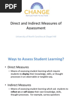 Direct and Indirect Measures