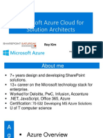 Microsoft Azure Cloud For Solution Architects