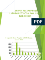 Laporan Data Kesakitan (LB 1) & Laporan Kegiatan PKM (LB 4) TAHUN 2013