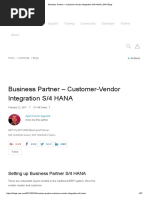 Business Partner – Customer-Vendor Integration S_4 HANA _ SAP Blogs