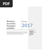 Memória descritiva Passagem molhada