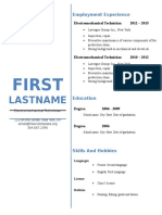 Design Resume Sample 785