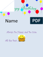 HappyBirthDay Sheet