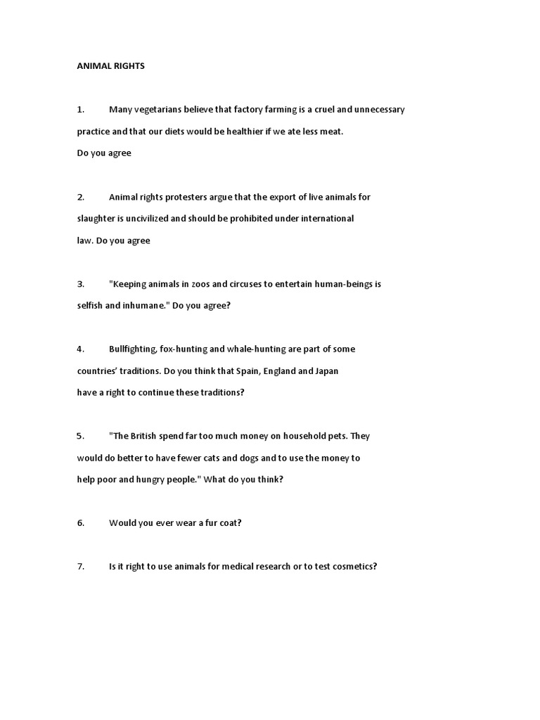 ANIMAL RIGHTS and Education
