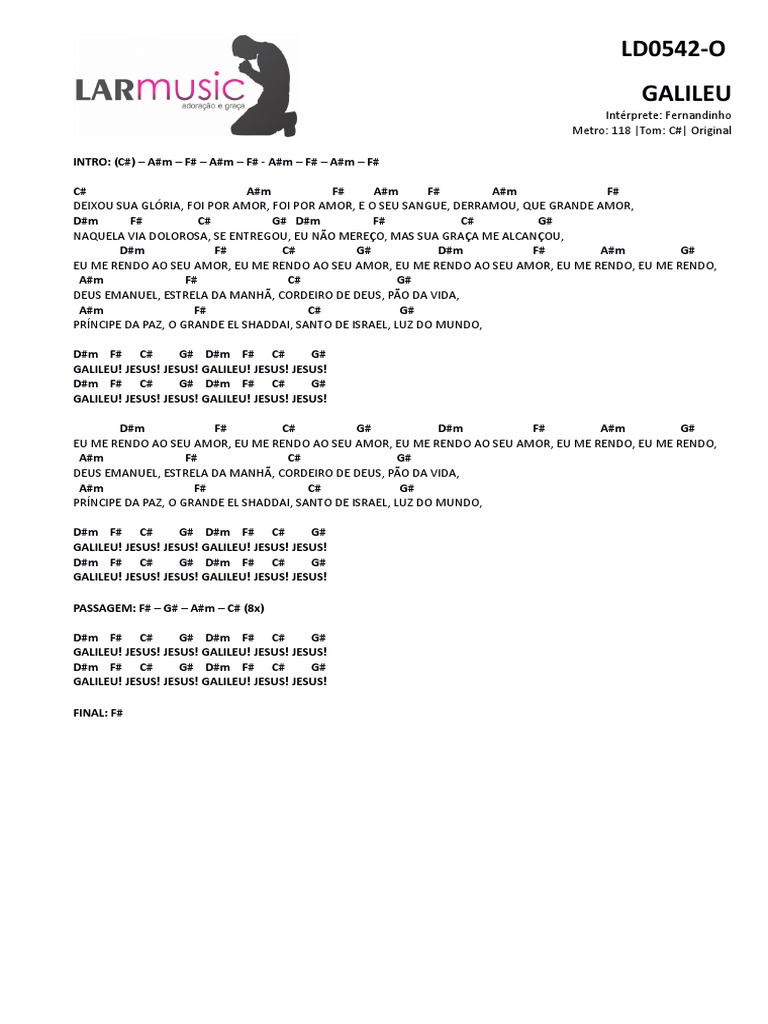 Cifras e Letra da Música Galileu | PDF | Arte
