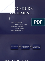 Procedure Statement