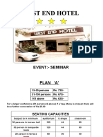 West End Hotel: Event:-Seminar