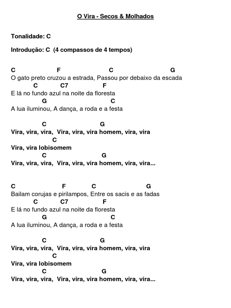 Secos e Molhados - O Vira | PDF