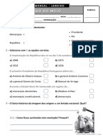 Ficha de Avaliação Janeiro - 4º Ano EM I PDF