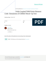 Validation of A Fully Coupled THM Finite Element Code: Simulation of CIEMAT Mock-Up Test