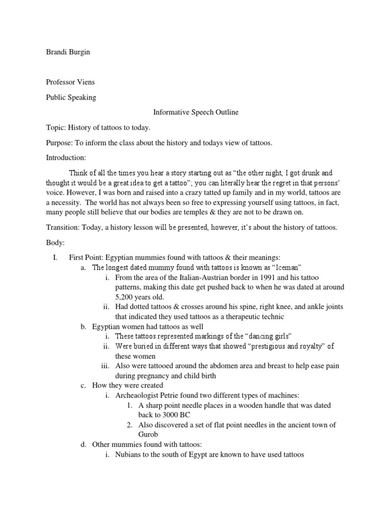 Informative speech image