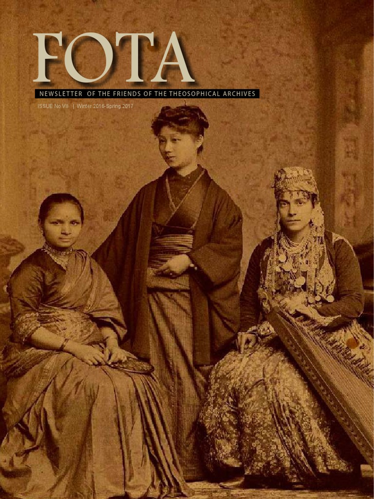 Fota Newsletter 07 Helena Blavatsky Theosophy - 
