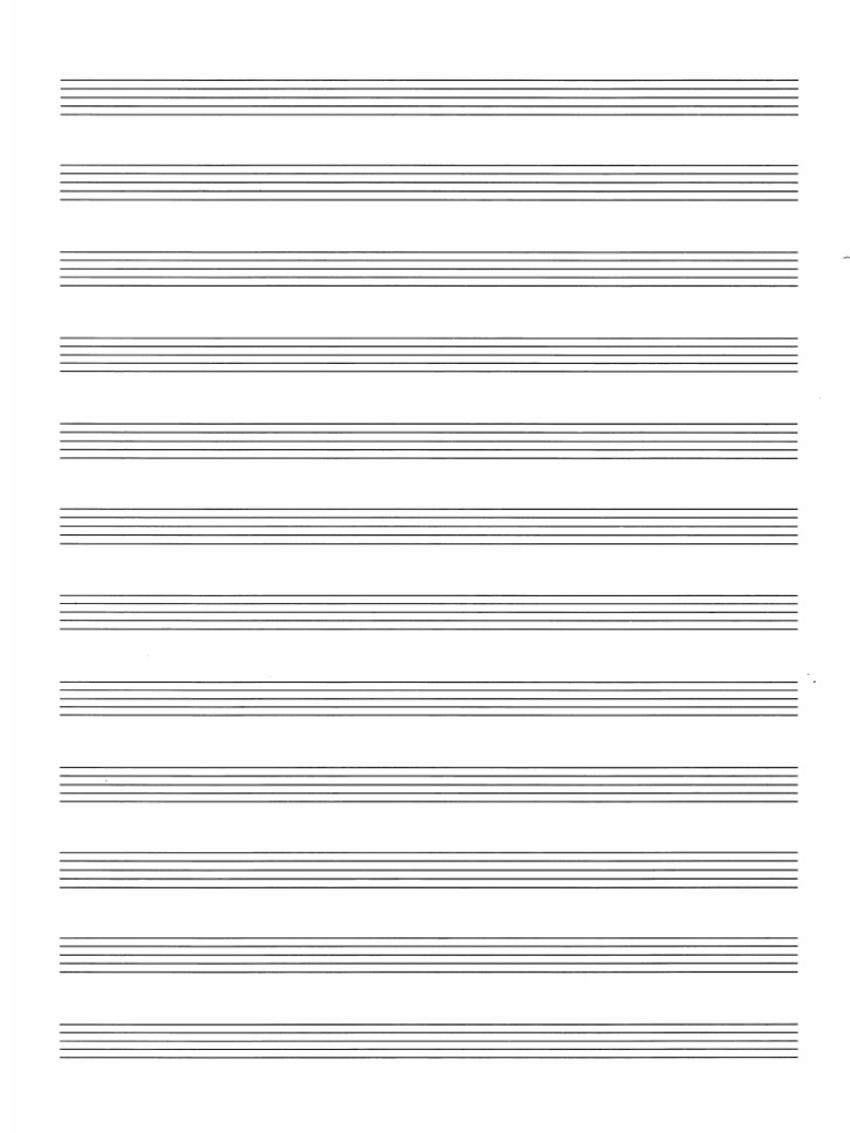 Empty Music Sheet PDF | PDF