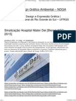 Sinalização Hospital Mater Dei (Bienal ADG 2015)