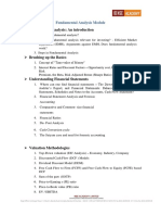 Fundamental Analysis: An Introduction