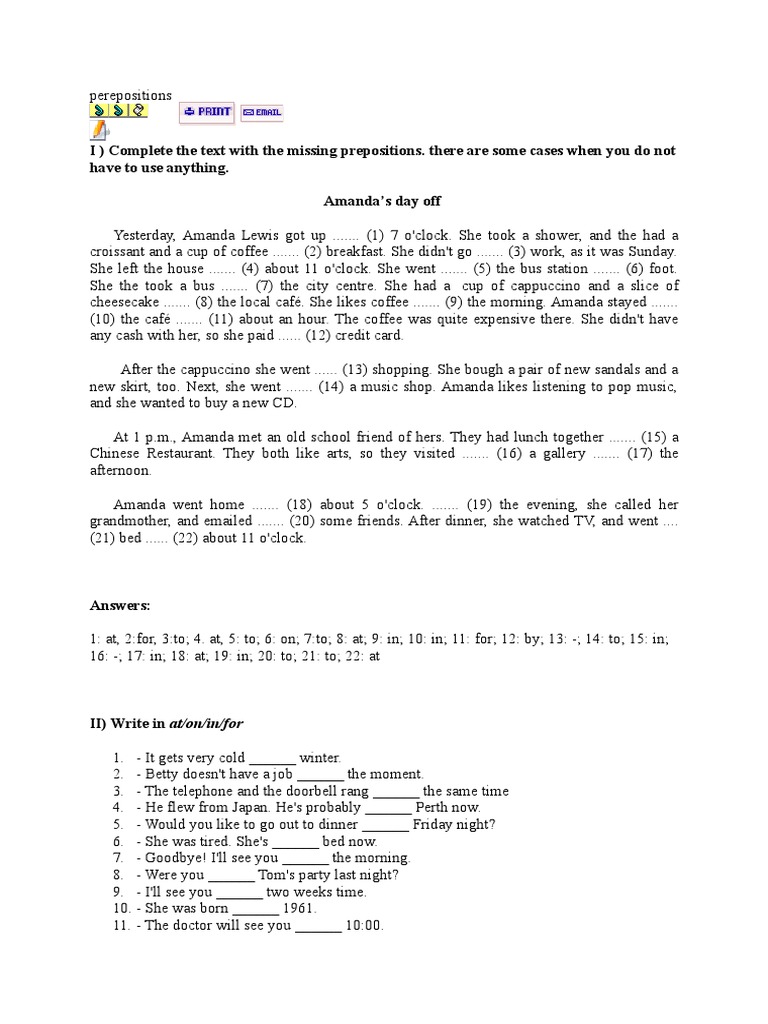 Prepositions in Context A Guide to Using Prepositions Accurately Based