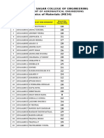 DSCE AE Mechanics of Materials CIA Marks