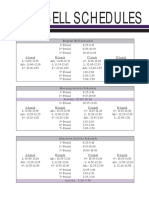 Bell Schedule