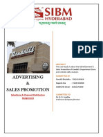 Advertising & Sales Promotion: Salesforce & Channel Distribution Assignment