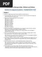 Whitlock and Schluter-The Analysis of Biological Data Solutions Manual (2008) PDF