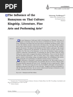 POOLTHUPYA, Srisurang. the Influence of the Ramayana on Thai Culture. Kingship, Literature, Fine Arts and Performing Arts.