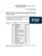 Análisis Del Informe Sobre Carga Académica 1°semestre 2010