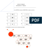 Guía de trabajo matemática 1° básico