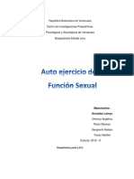 Auto Ejercicio de La Función Sexual