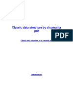 Classic Data Structure by D Samanta PDF