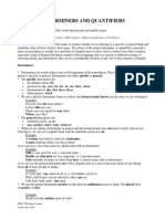 Determiners and Quantifiers PDF
