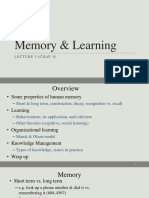 6. Memory & Learning (Lec. 5, Chap. 6) 2