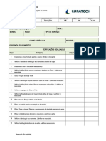 03-14-400-F001 Check List - Verificações Na Sonda