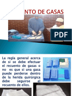 Recuento de Gasas