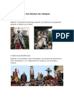 Calendario de Las Fiestas de Chiapas