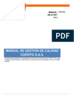SG-01-001 Manual de Calidad Coexito