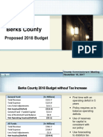 Berks County Proposed 2018 Budget