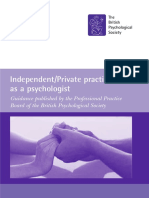 Guidance for Private Practice Psychology - BSP