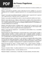 Kit de Provas Piagetianas