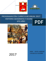 Programación Anual Hge 4to Año HZG 2017