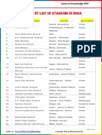 Important List of Stadiums in India by AffairsCloud.pdf