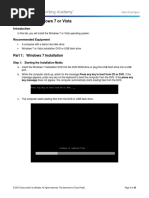 5.2.1.7 Lab - Install Windows 7 or Vista