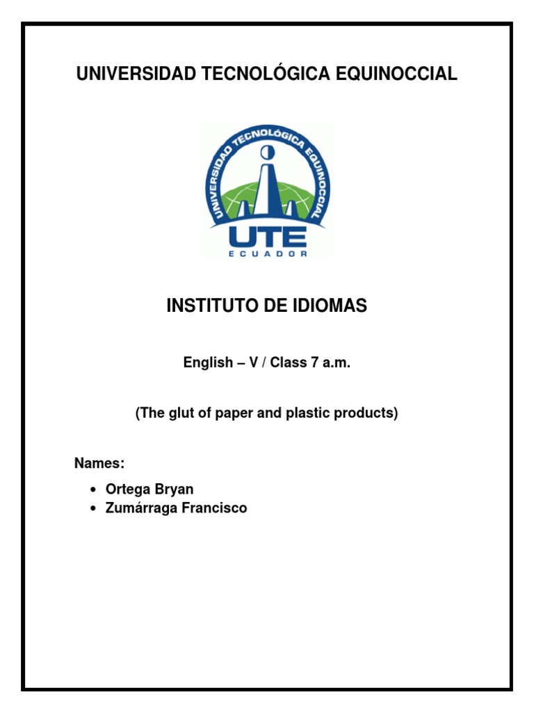 Glut of Paper PDF Recycling Paper