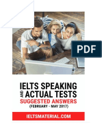 IELTS Speaking and Actual Test