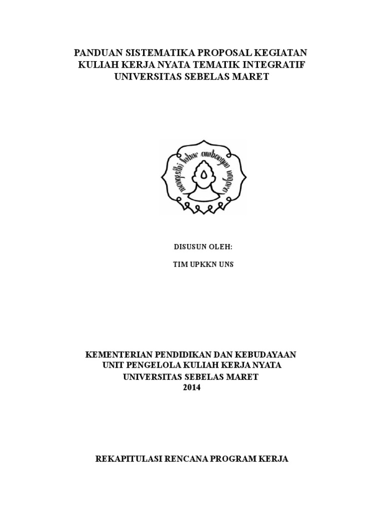 Lamp 1.format Proposal Program Kerja (Rev) | PDF