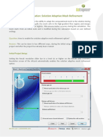 SolidWorks Flow Simulation Solution Adaptive Mesh Refinement