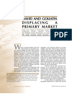 David and Goliath: Displacing A Primary Market: by Ajay Shah and Susan Thomas