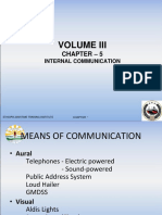 Internal communication methods and signaling devices