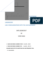 Lab Equipment Familiarization